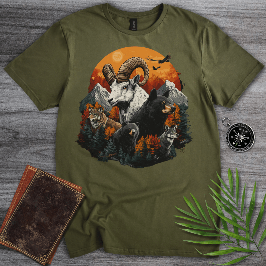 T-Shirt Military Green / S Mammals of the Mountain T-Shirt