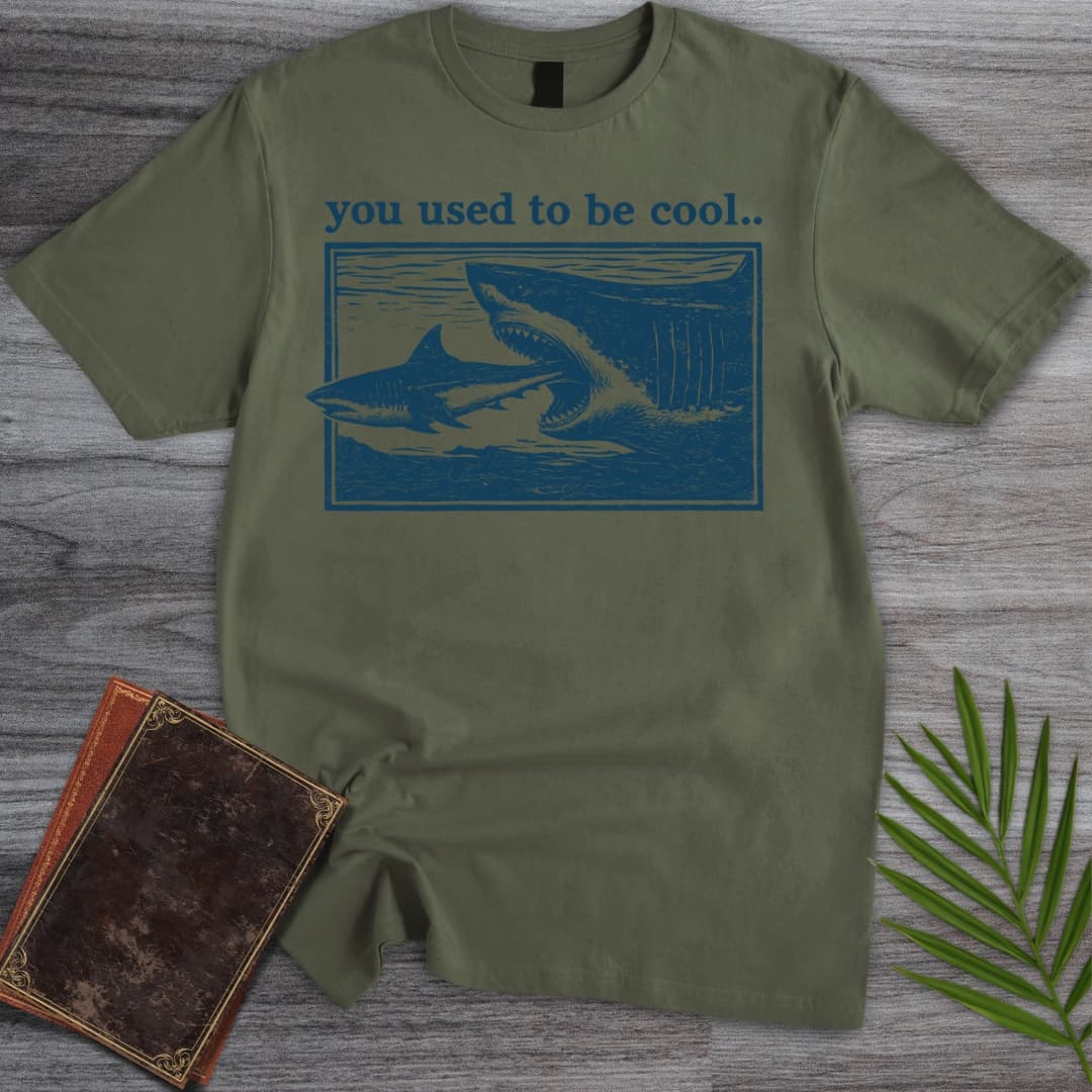 T-Shirt Military Green / S Megalodon to Great White T-Shirt