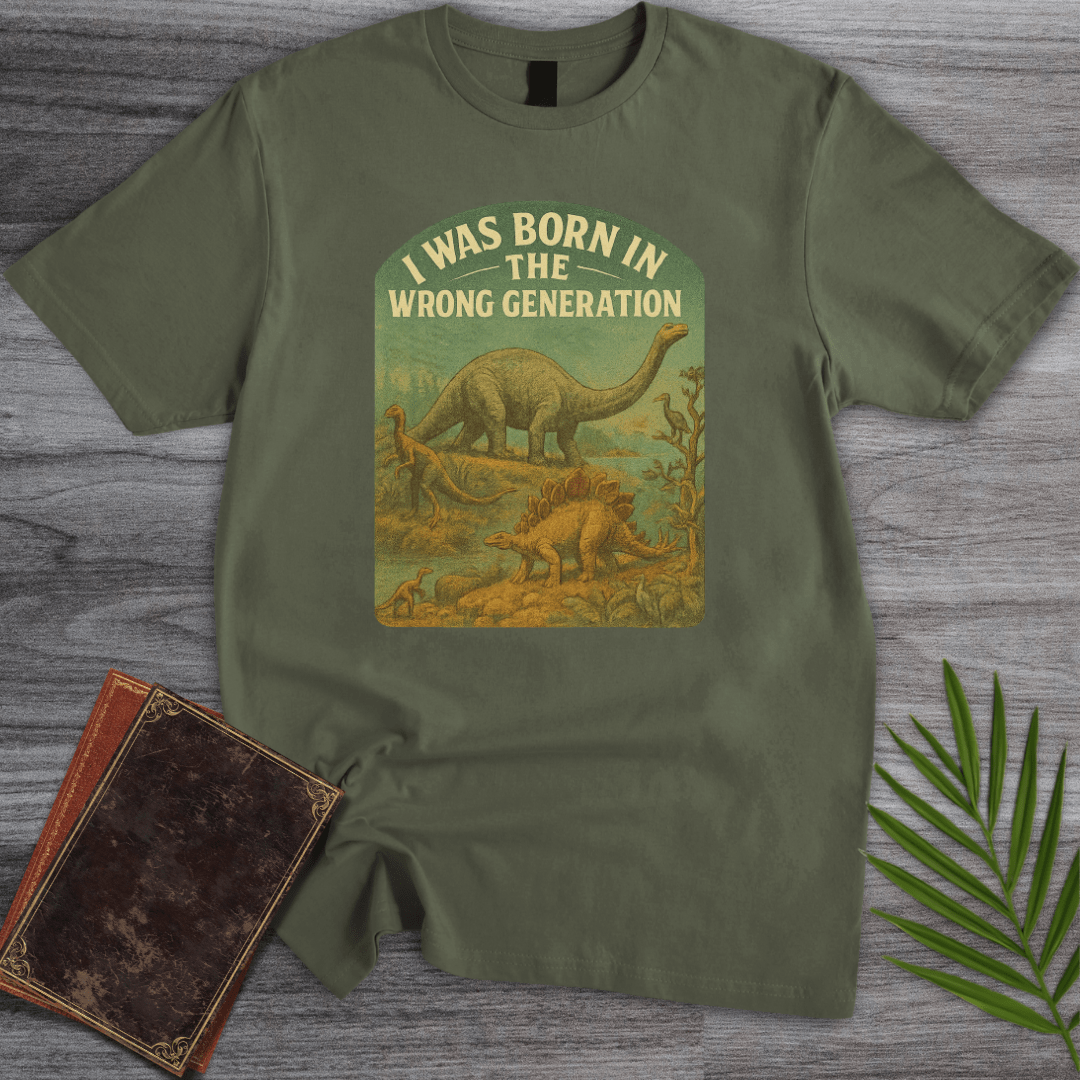 T-Shirt Military Green / S Mesozoic: Born in the Wrong Generation T-Shirt