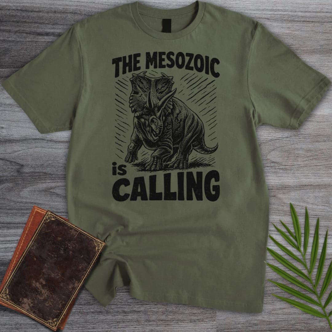 T-Shirt Military Green / S Mesozoic is Calling T-Shirt