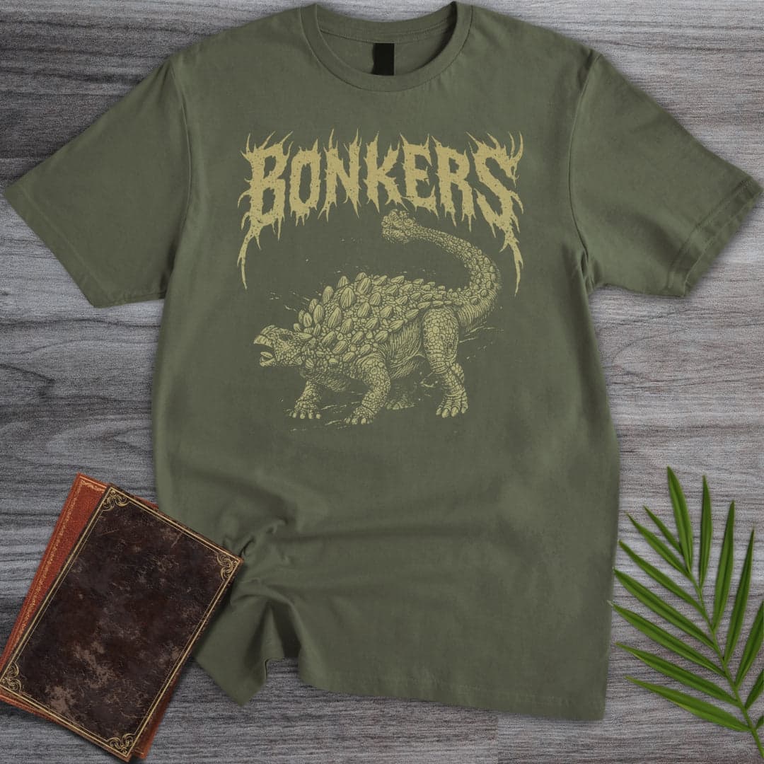 T-Shirt Military Green / S Metal Anky Bonkers T-Shirt
