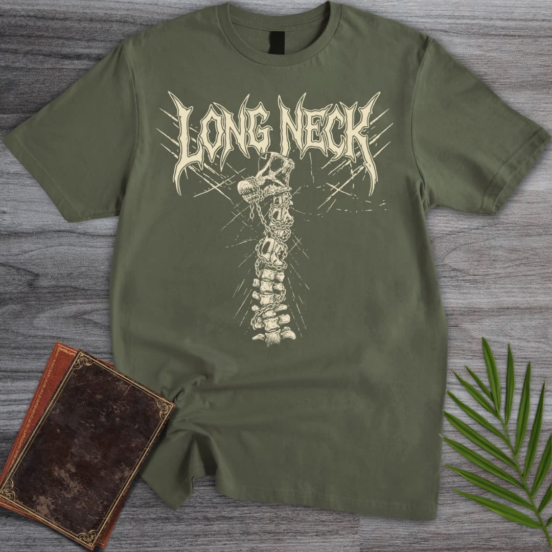 T-Shirt Military Green / S Metal Brachiosaurus & Chains T-Shirt