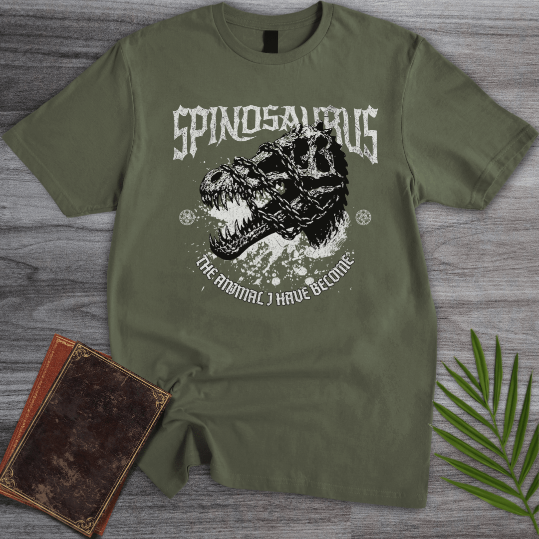 T-Shirt Military Green / S Metal Spinosaurus & Chains T-Shirt