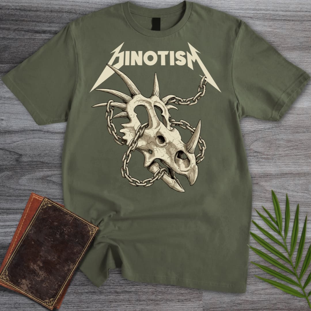 T-Shirt Military Green / S Metal Styracosaurus Dinotism T-Shirt