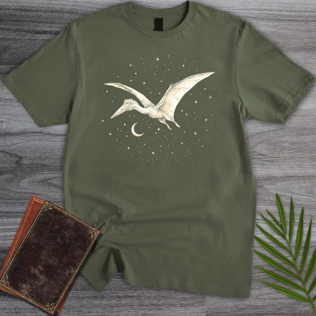 T-Shirt Military Green / S Midnight Pterosaur T-Shirt
