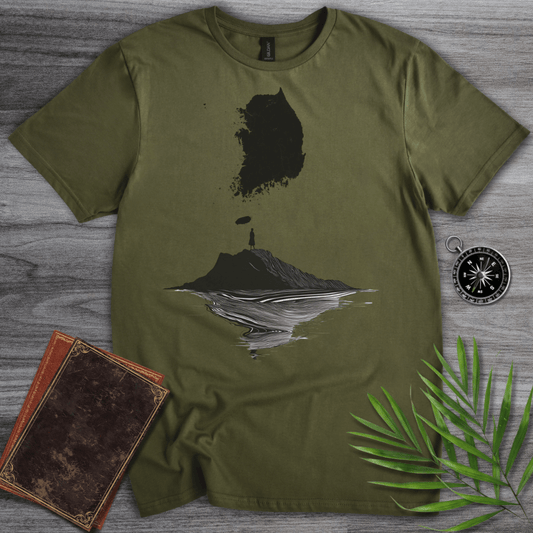 T-Shirt Military Green / S Minimalist South Korea Graphic T-Shirt