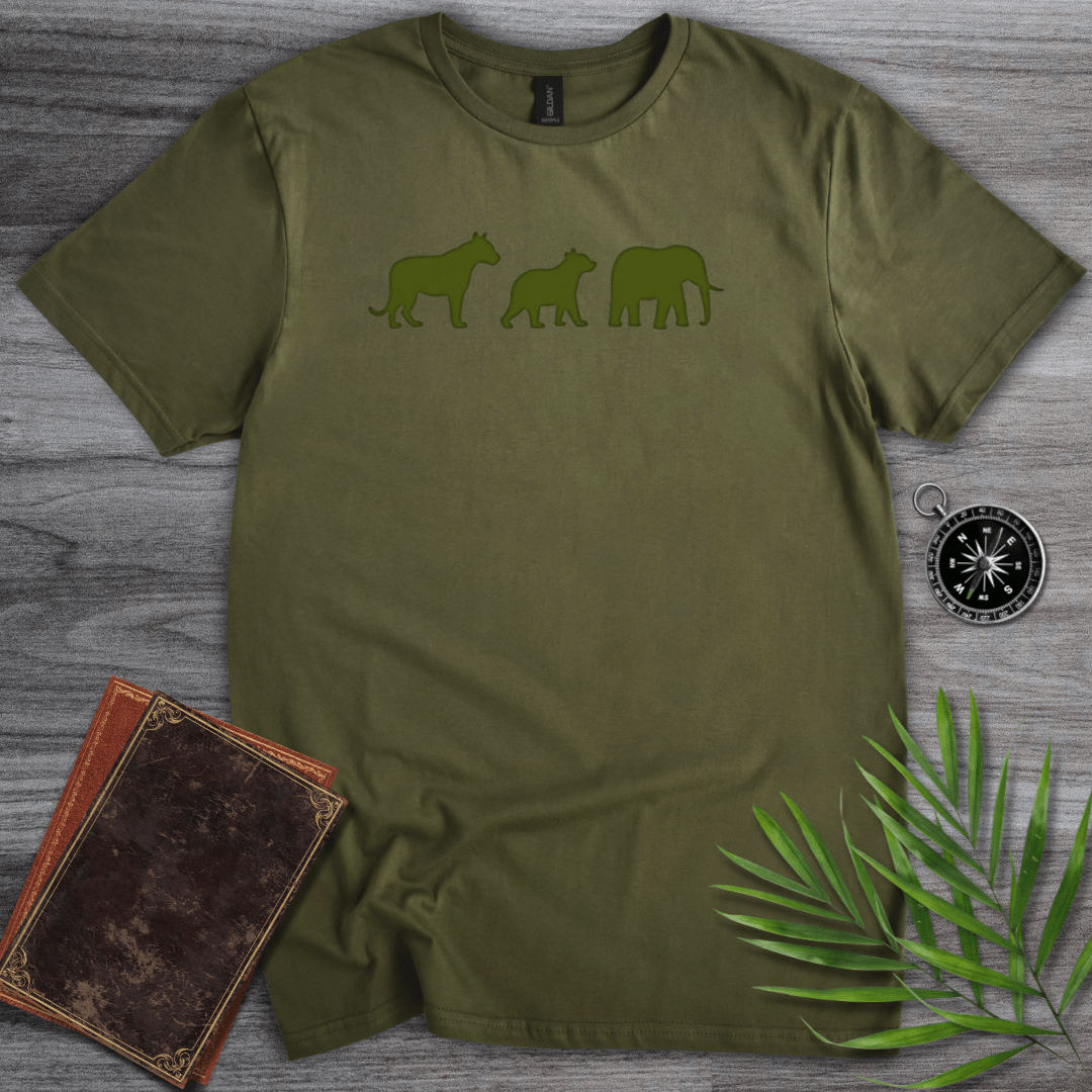 T-Shirt Military Green / S Minimalist Zoology T-Shirt