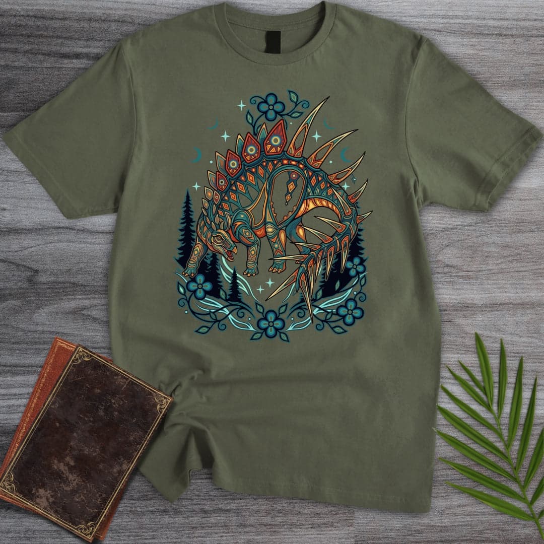 T-Shirt Military Green / S Miragaia: Cousin of Stegosaurus T-Shirt