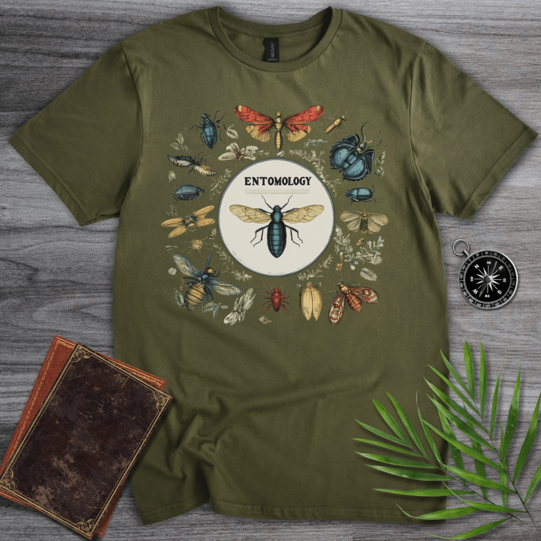 T-Shirt Military Green / S Mixed Bugs Entomology T-Shirt