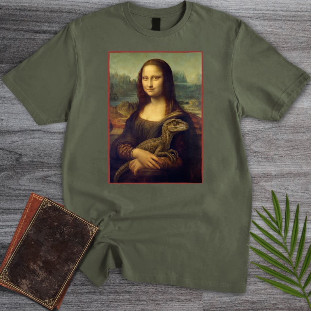 T-Shirt Military Green / S Mona Lisa Raptor T-Shirt