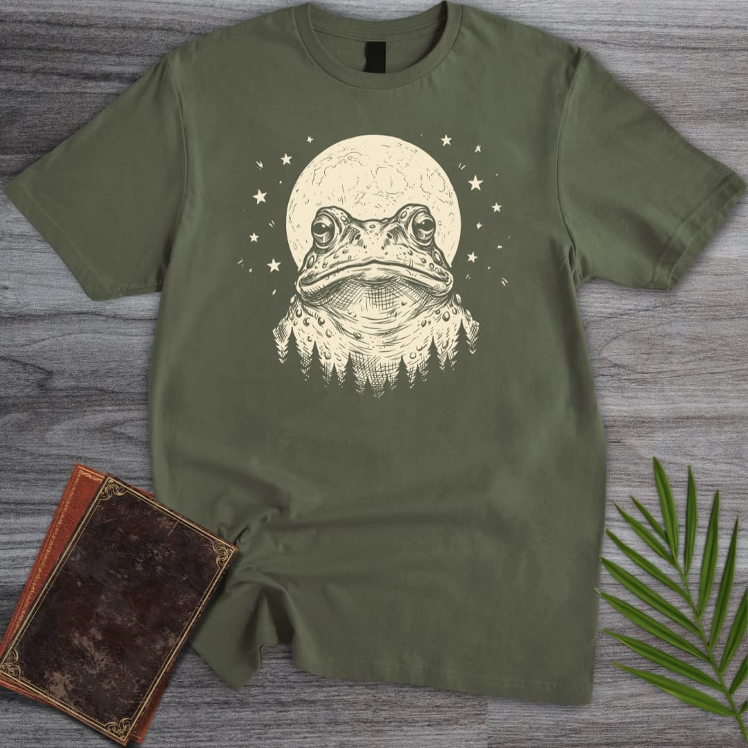 T-Shirt Military Green / S Moon Gazer Toad T-Shirt