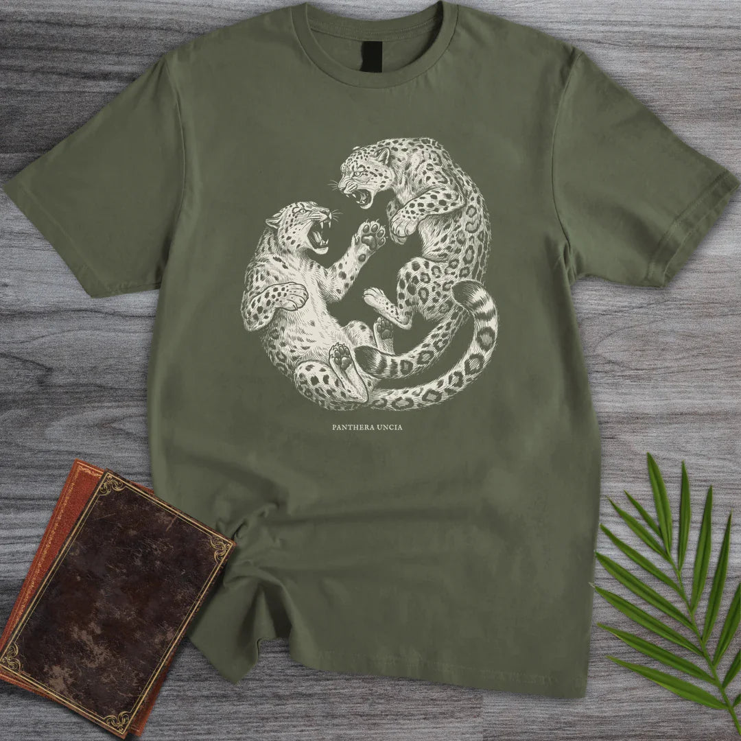 T-Shirt Military Green / S Mountain Clash Snow Leopards T-Shirt