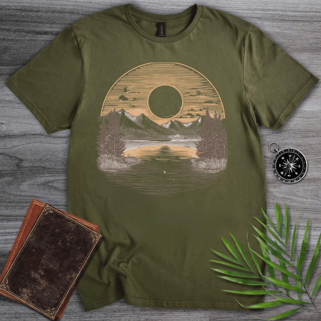 T-Shirt Military Green / S Mountain Eclipse T-Shirt