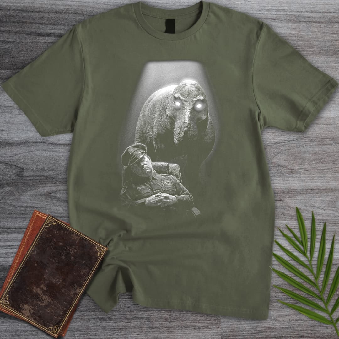 T-Shirt Military Green / S Museum Night Guard Horror T-Shirt