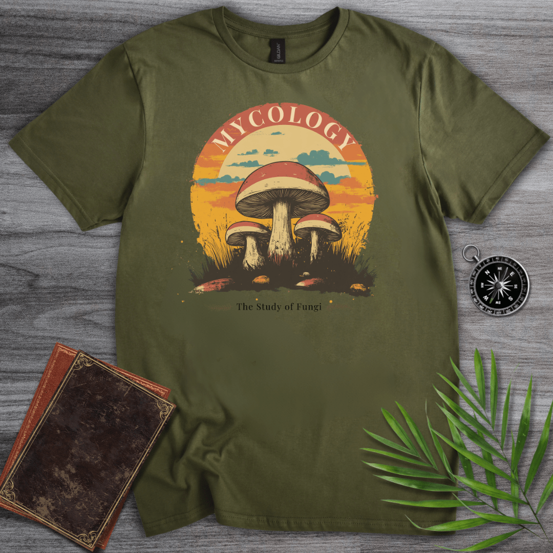 T-Shirt Military Green / S MYCOLOGY: Study of Mushrooms T-Shirt