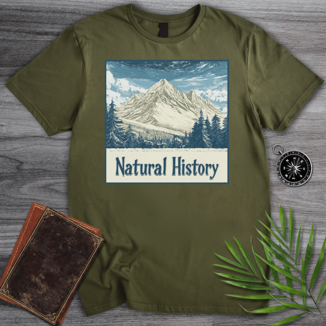 T-Shirt Military Green / S Natural Historical Landscape T-Shirt