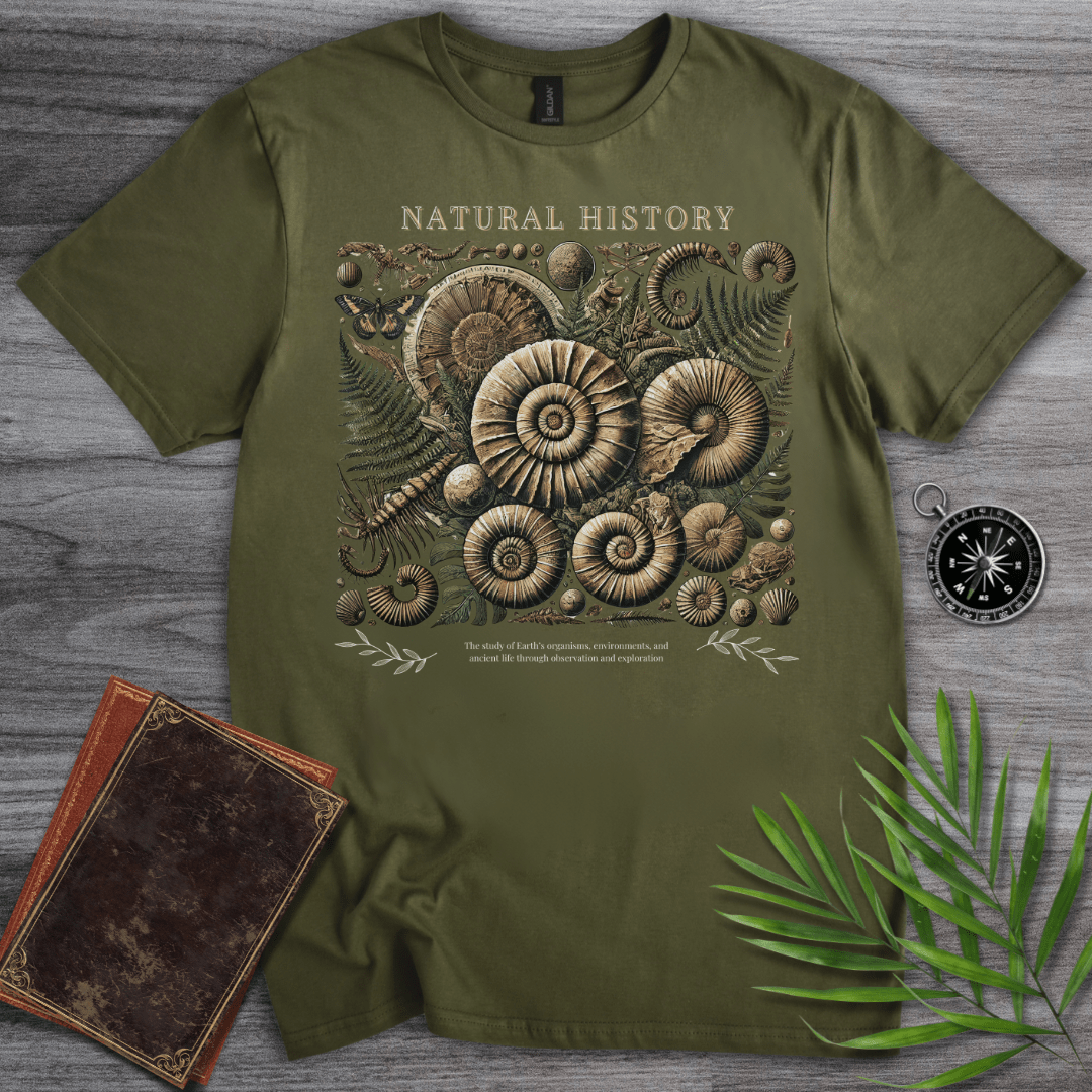 T-Shirt Military Green / S Natural History: Elements & Definition Graphic T-Shirt