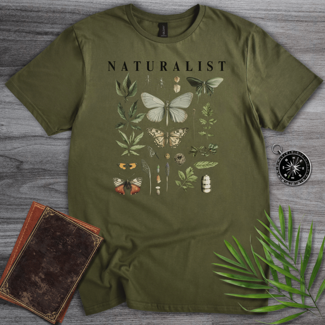 T-Shirt Military Green / S Naturalist: Natural History Graphic T-Shirt