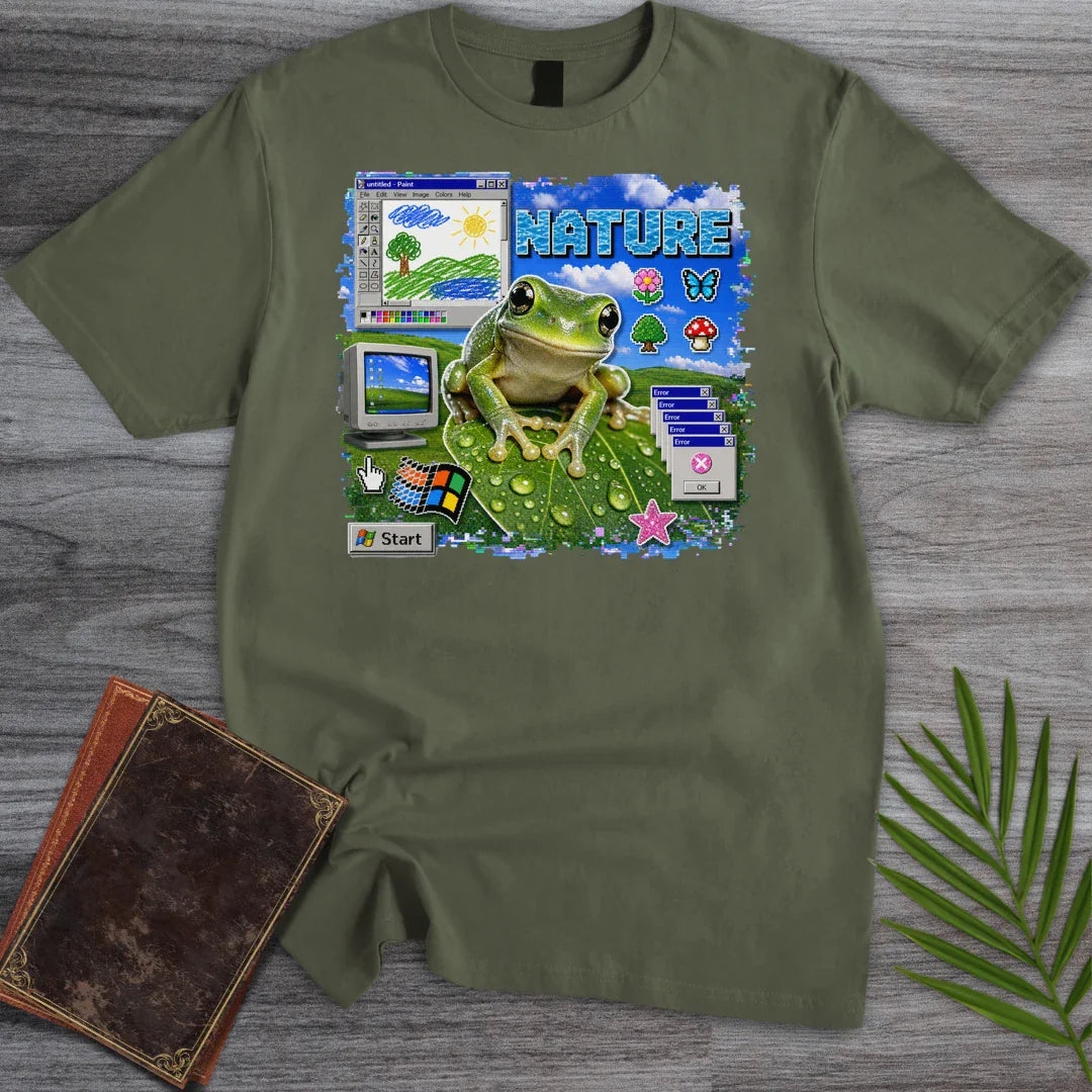 T-Shirt Military Green / S Nature.exe Frog T-Shirt