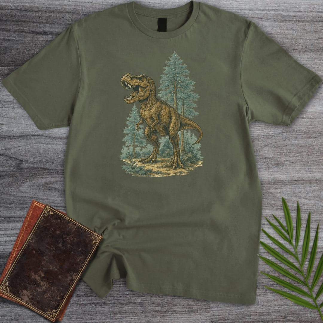 T-Shirt Military Green / S Old Growth T.rex T-Shirt