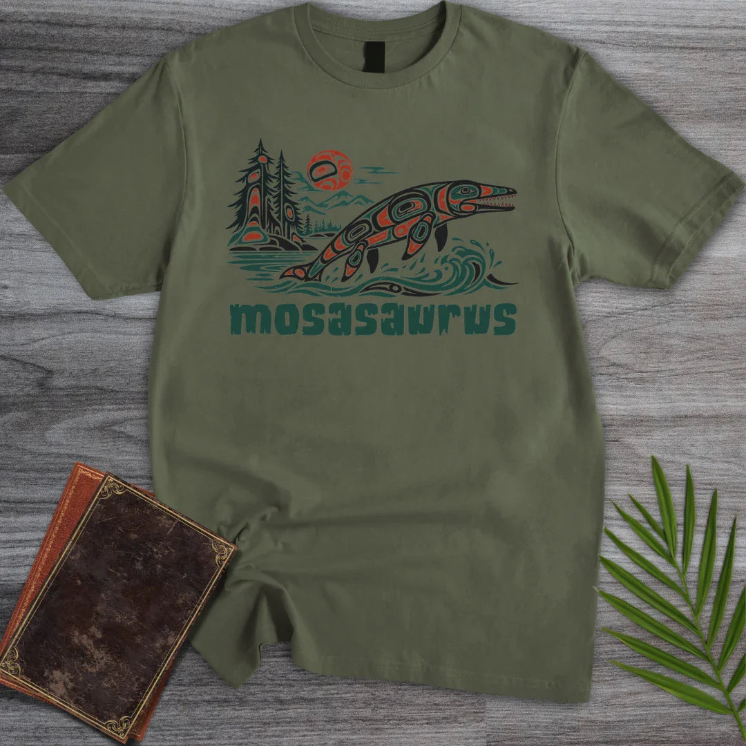 T-Shirt Military Green / S Pacific Northwest Mosasaurus T-Shirt