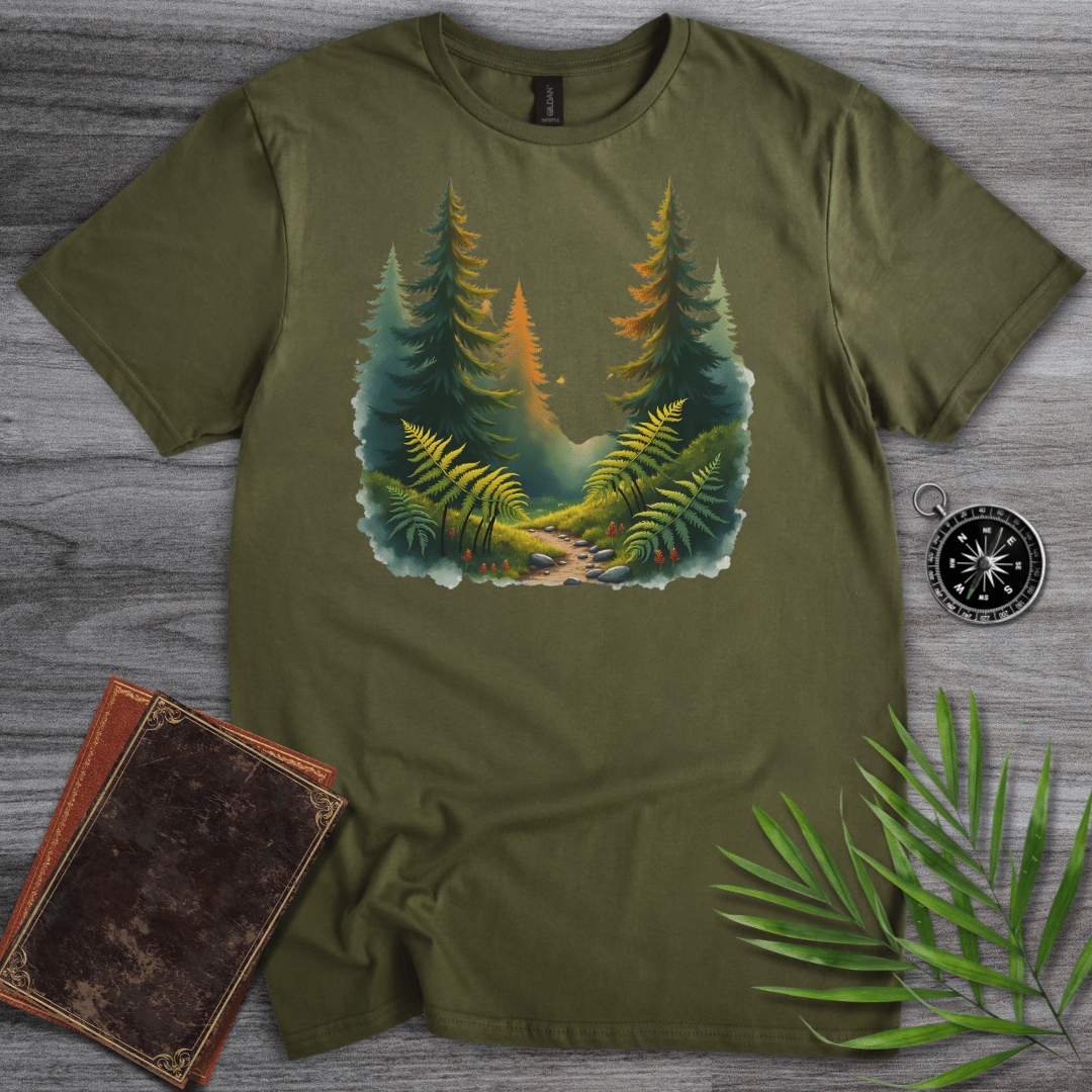 T-Shirt Military Green / S Paleo Biogeography Graphic T-Shirt