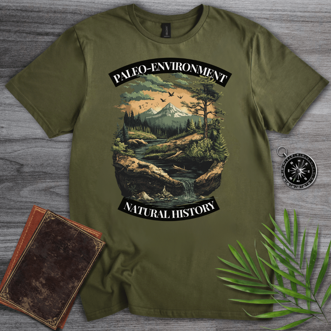 T-Shirt Military Green / S Paleo-Environment: Natural Landscape T-Shirt