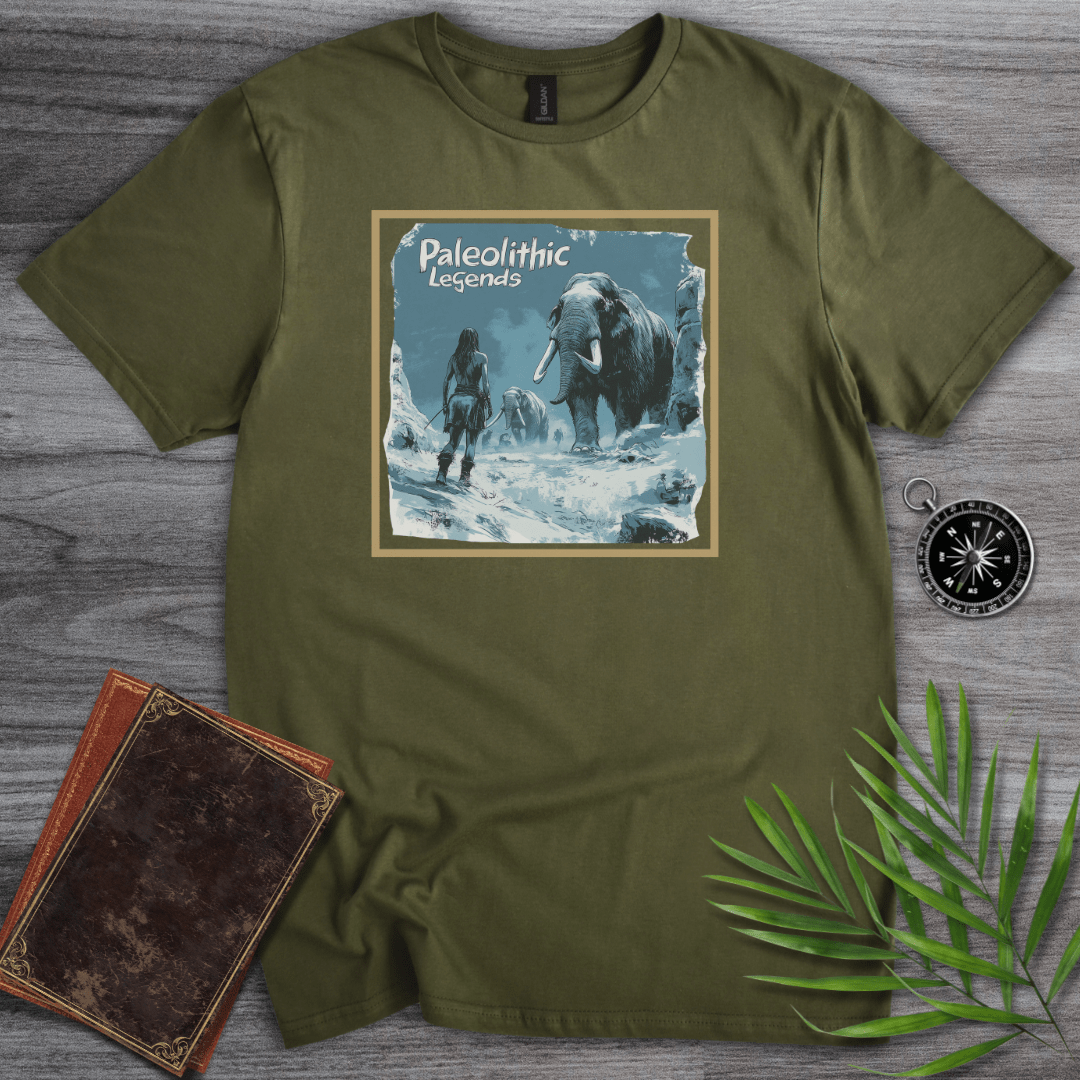 T-Shirt Military Green / S Paleolithic Glacial Hunter T-Shirt