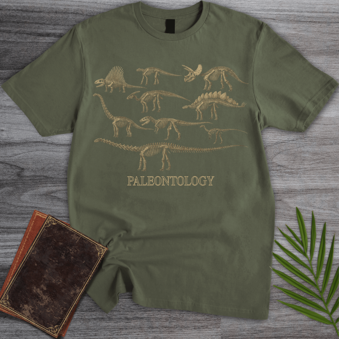 T-Shirt Military Green / S Paleontology: A Gallery in Bone T-Shirt
