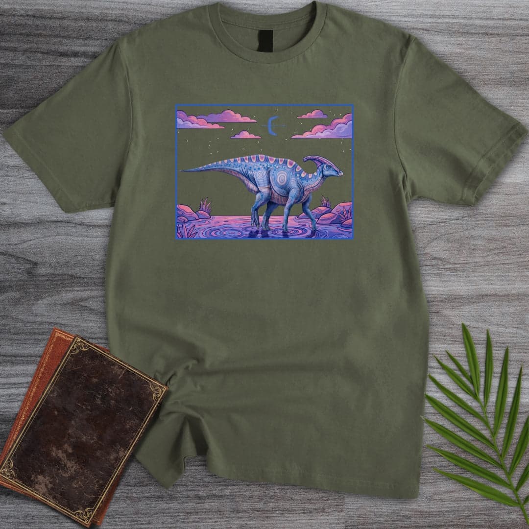 T-Shirt Military Green / S Parasaurolophus Dream T-Shirt
