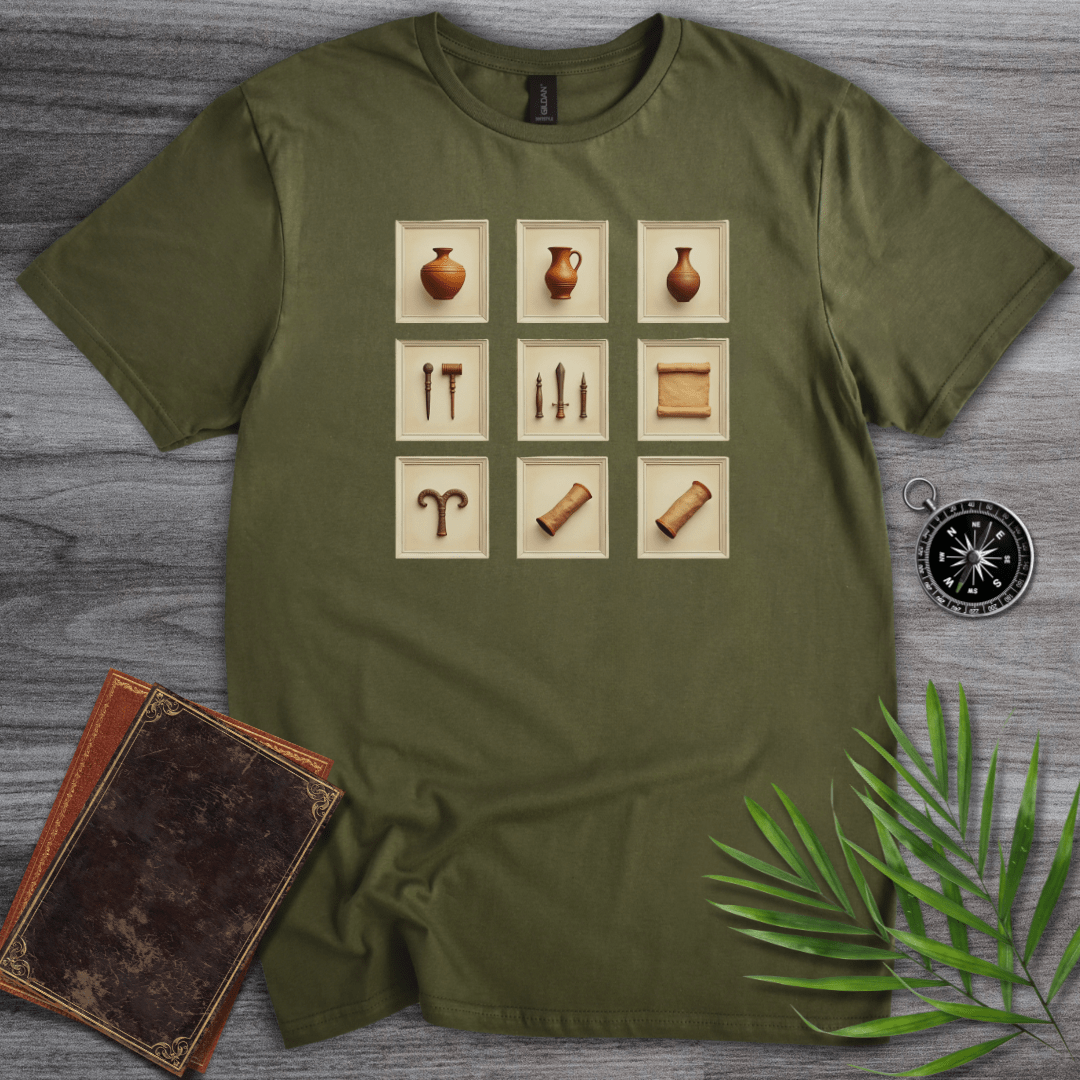 T-Shirt Military Green / S Photorealistic Museum Artifact T-Shirt