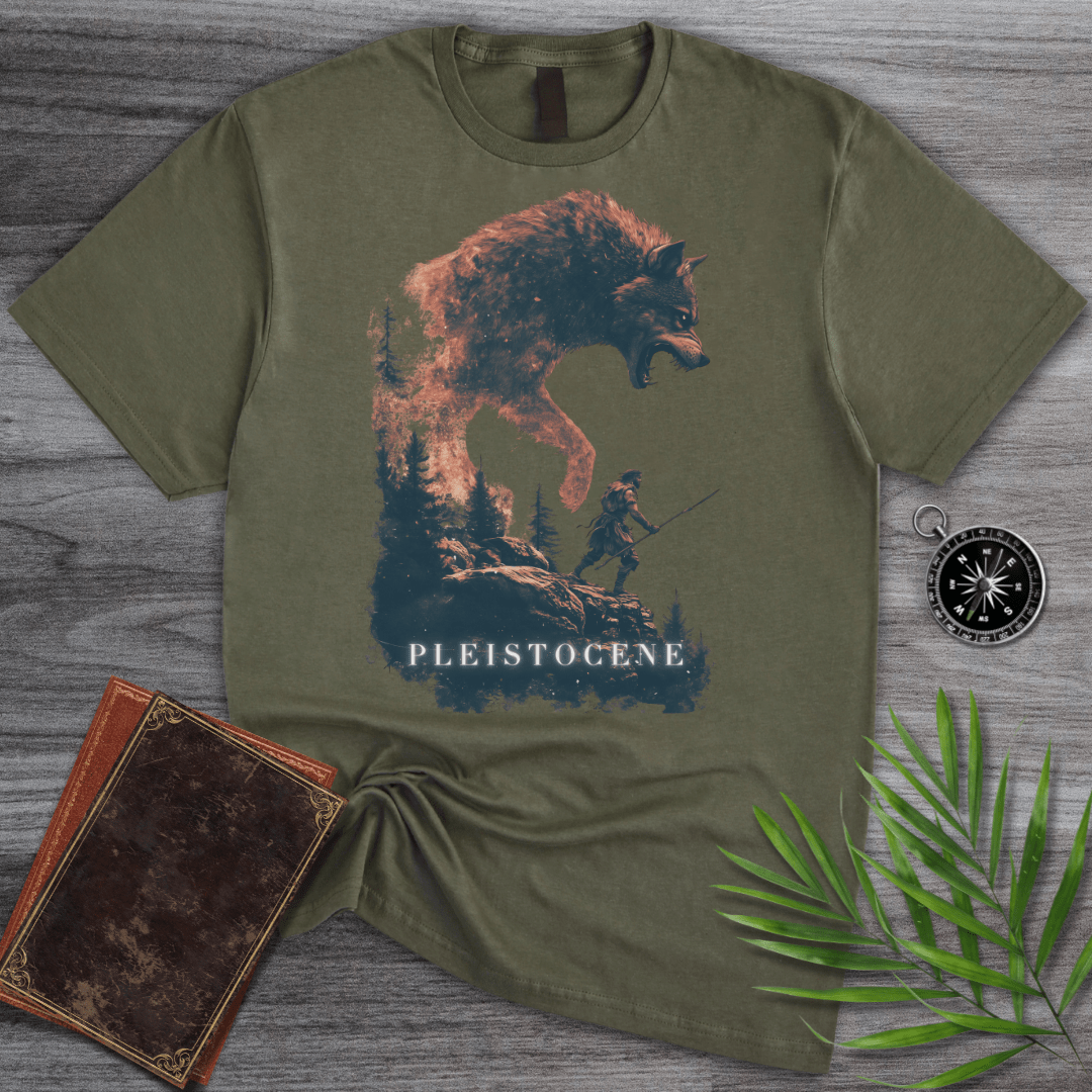 T-Shirt Military Green / S Pleistocene Dire Wolf Spirit T-Shirt