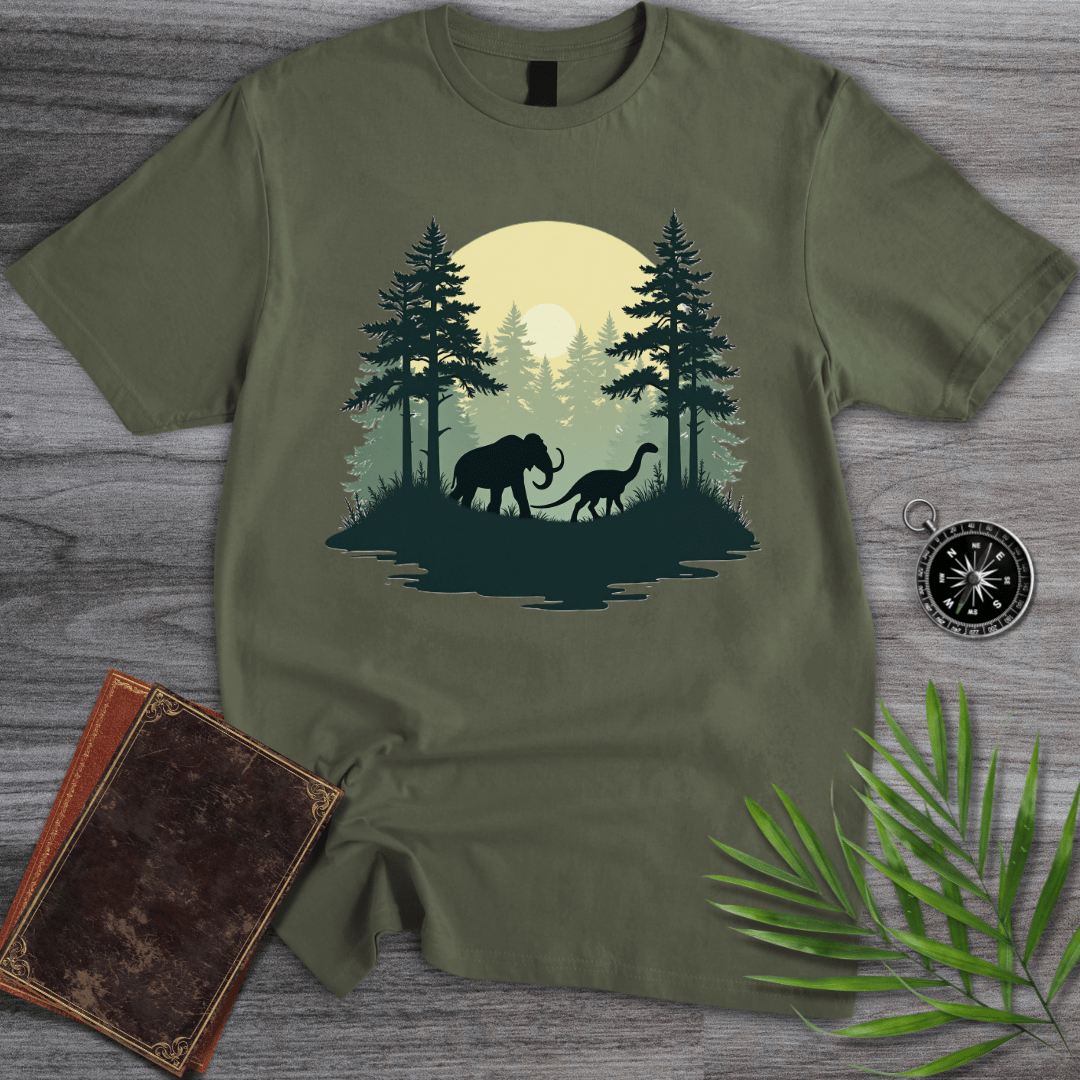 T-Shirt Military Green / S Prehistoric Forest environment B.C.E. T-Shirt