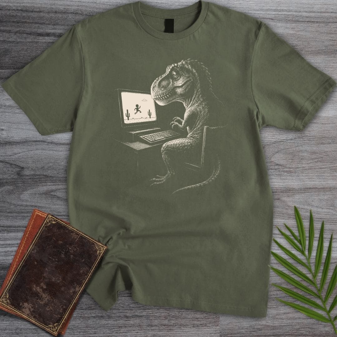 T-Shirt Military Green / S Prehistoric Internet Outage T-Shirt