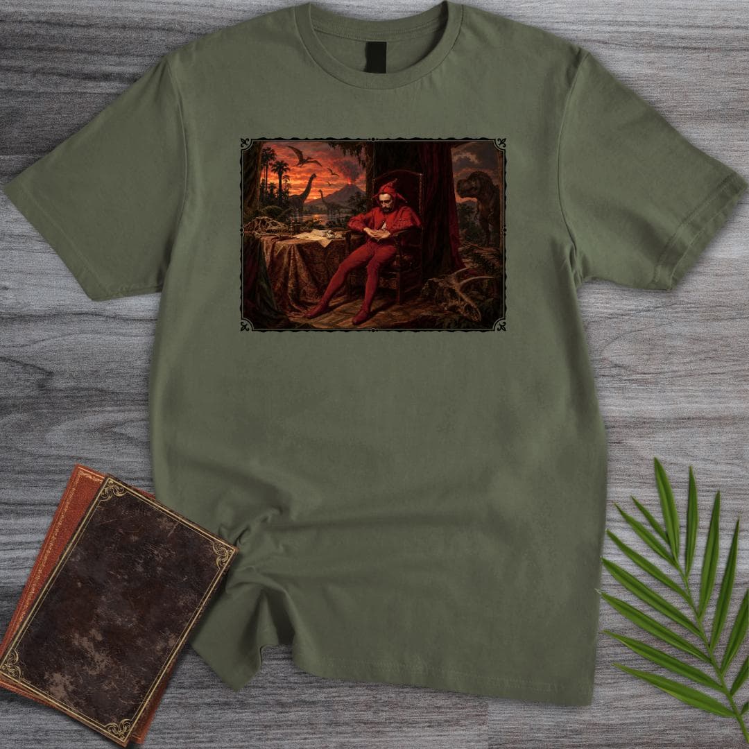 T-Shirt Military Green / S Prehistoric Jester Art T-Shirt