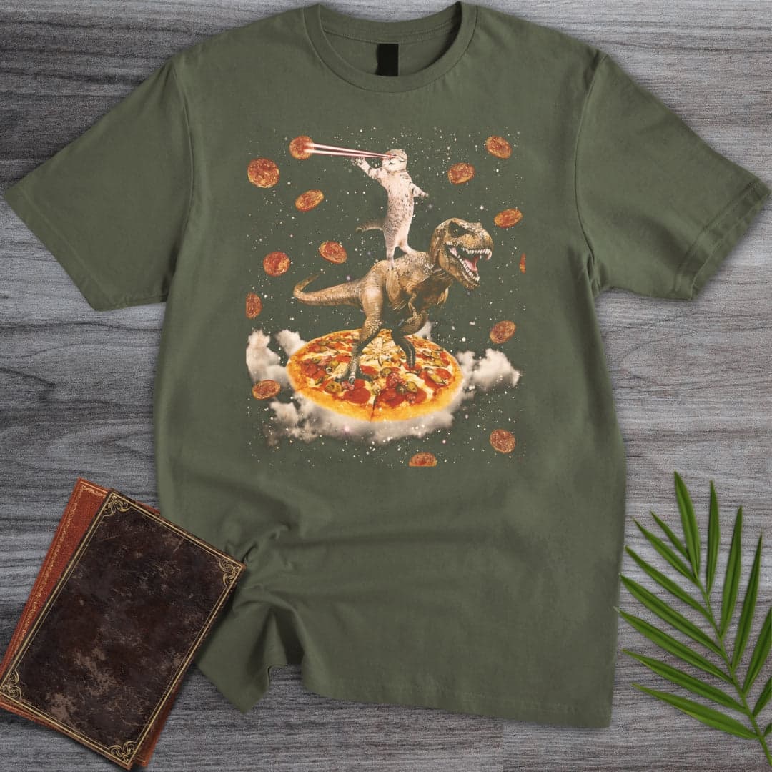 T-Shirt Military Green / S Prehistoric Pepperoni Chaos T-Shirt