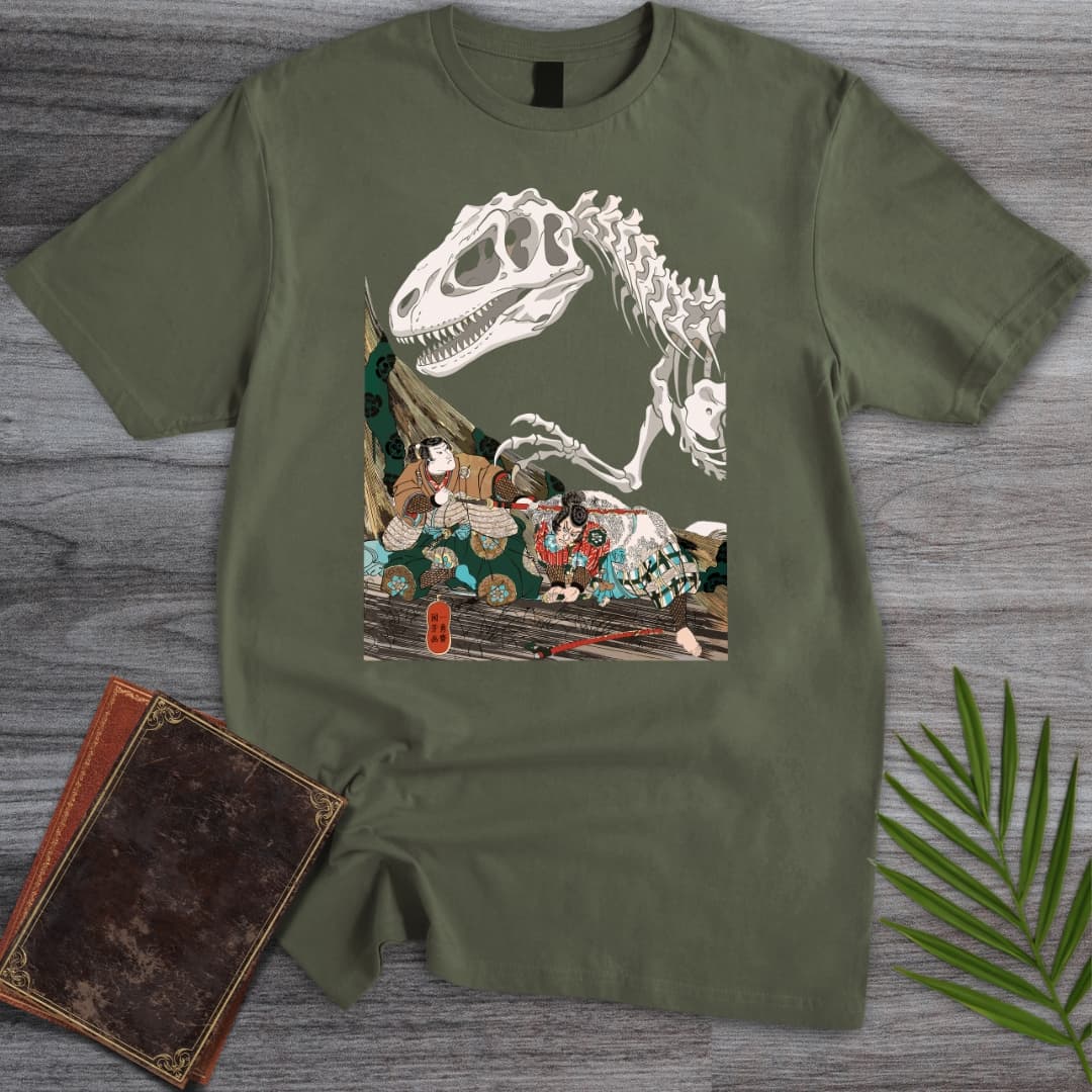 T-Shirt Military Green / S Prehistoric Yokai Ghosts T-Shirt