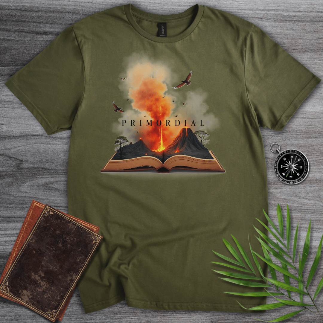 T-Shirt Military Green / S Primordial Volcanic Stories T-Shirt