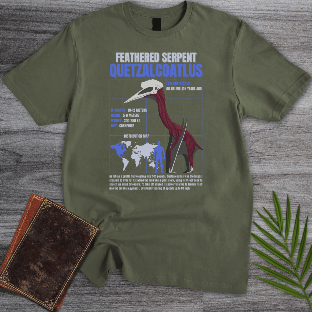 T-Shirt Military Green / S Quetzalcoatlus GeoEducation T-Shirt (Kentson-Thio)
