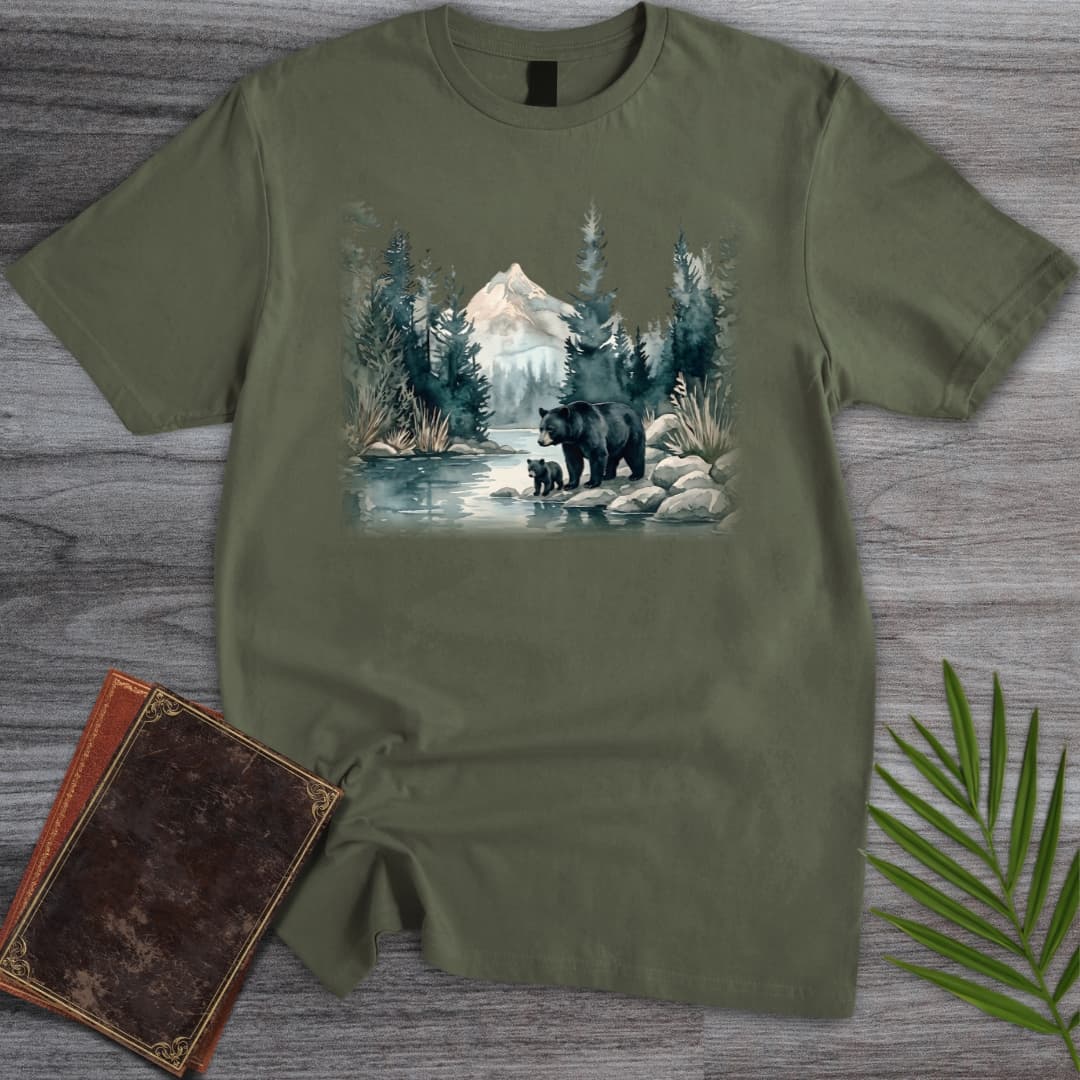 T-Shirt Military Green / S Quiet Lake Bears T-Shirt