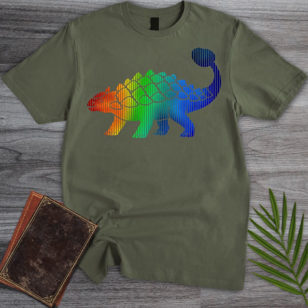 T-Shirt Military Green / S Rainbow Tanky Anky T-Shirt