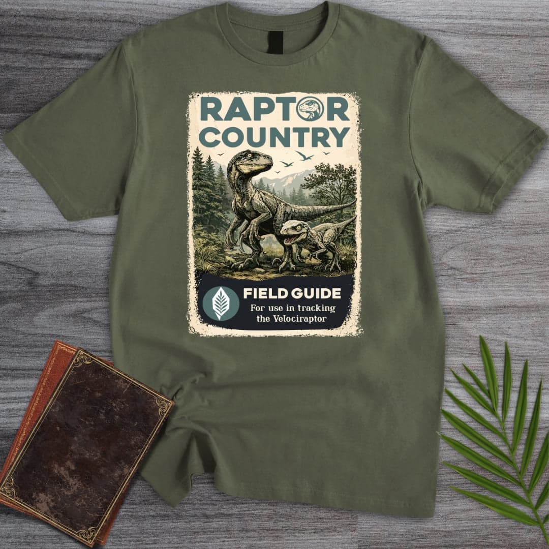 T-Shirt Military Green / S Raptor Country Field Guide T-Shirt