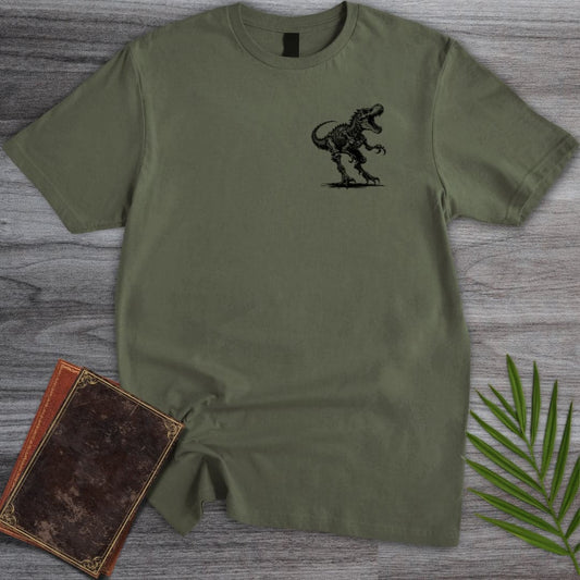 T-Shirt Military Green / S Roaring Skeleton Tyrant T-Shirt