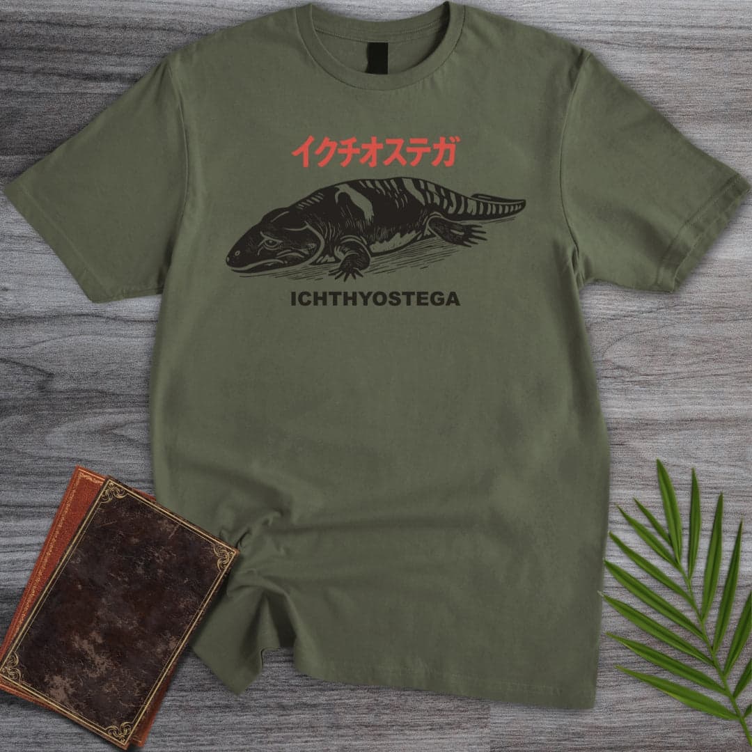 T-Shirt Military Green / S Sad Boi Ichthyostega T-Shirt