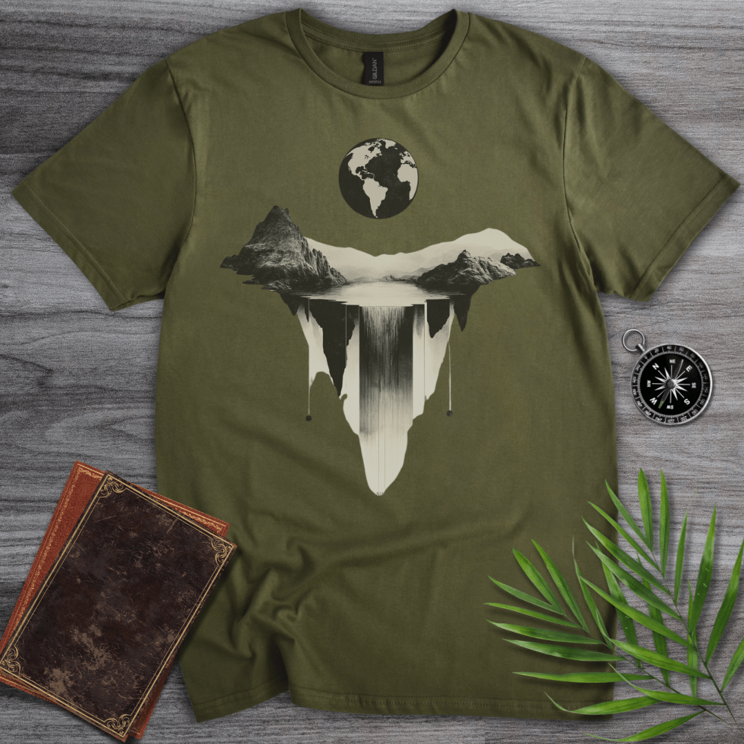 T-Shirt Military Green / S Sand Mountain Earth Graphic T-Shirt