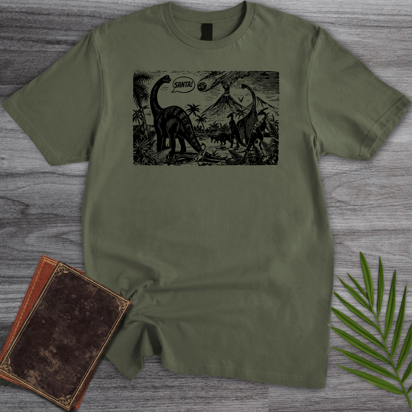 T-Shirt Military Green / S Santa's Meteor T-Shirt