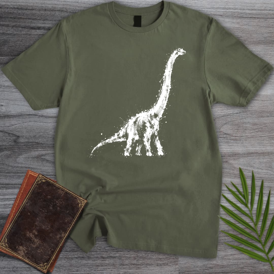 T-Shirt Military Green / S Sauropod Splash T-Shirt