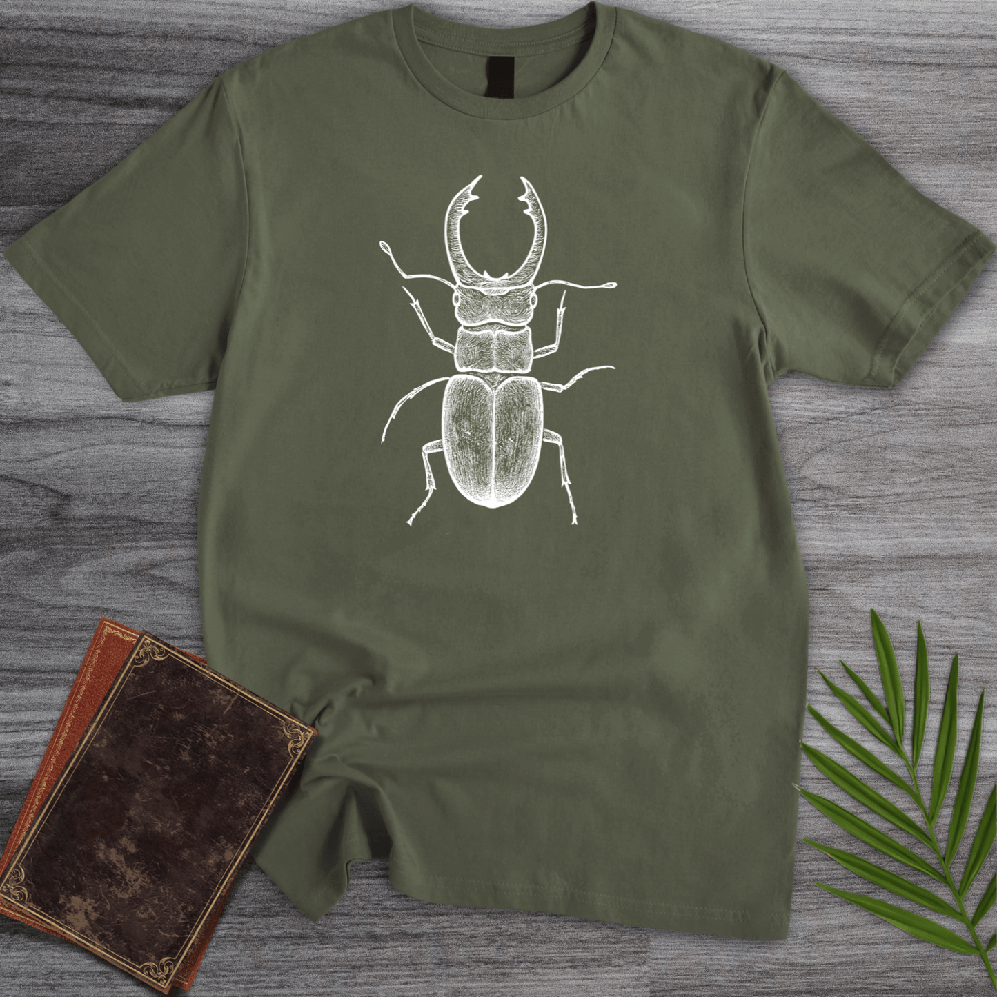 T-Shirt Military Green / S Scientific Vintage Beetle T-Shirt