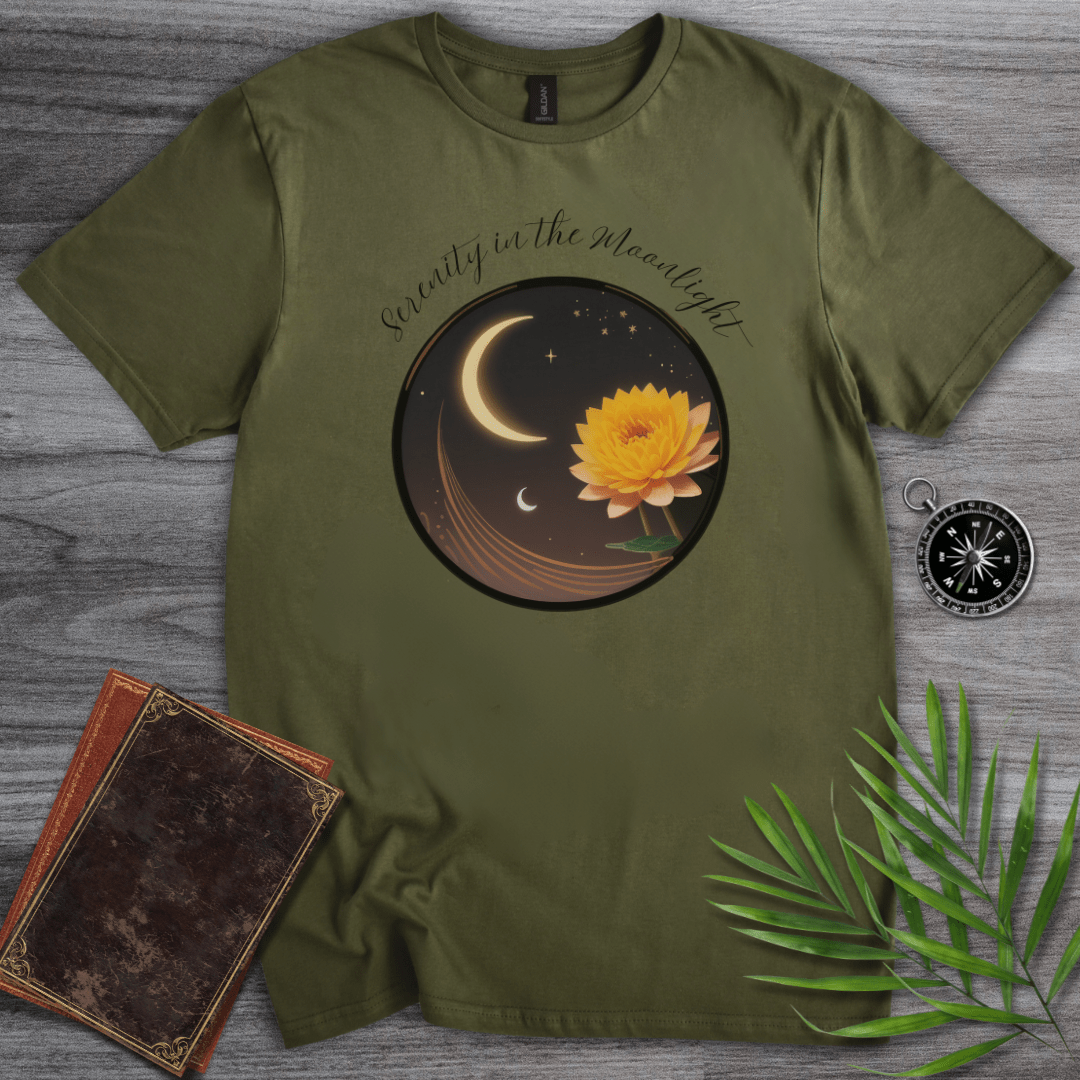 T-Shirt Military Green / S Serenity in the Moonlight T-Shirt