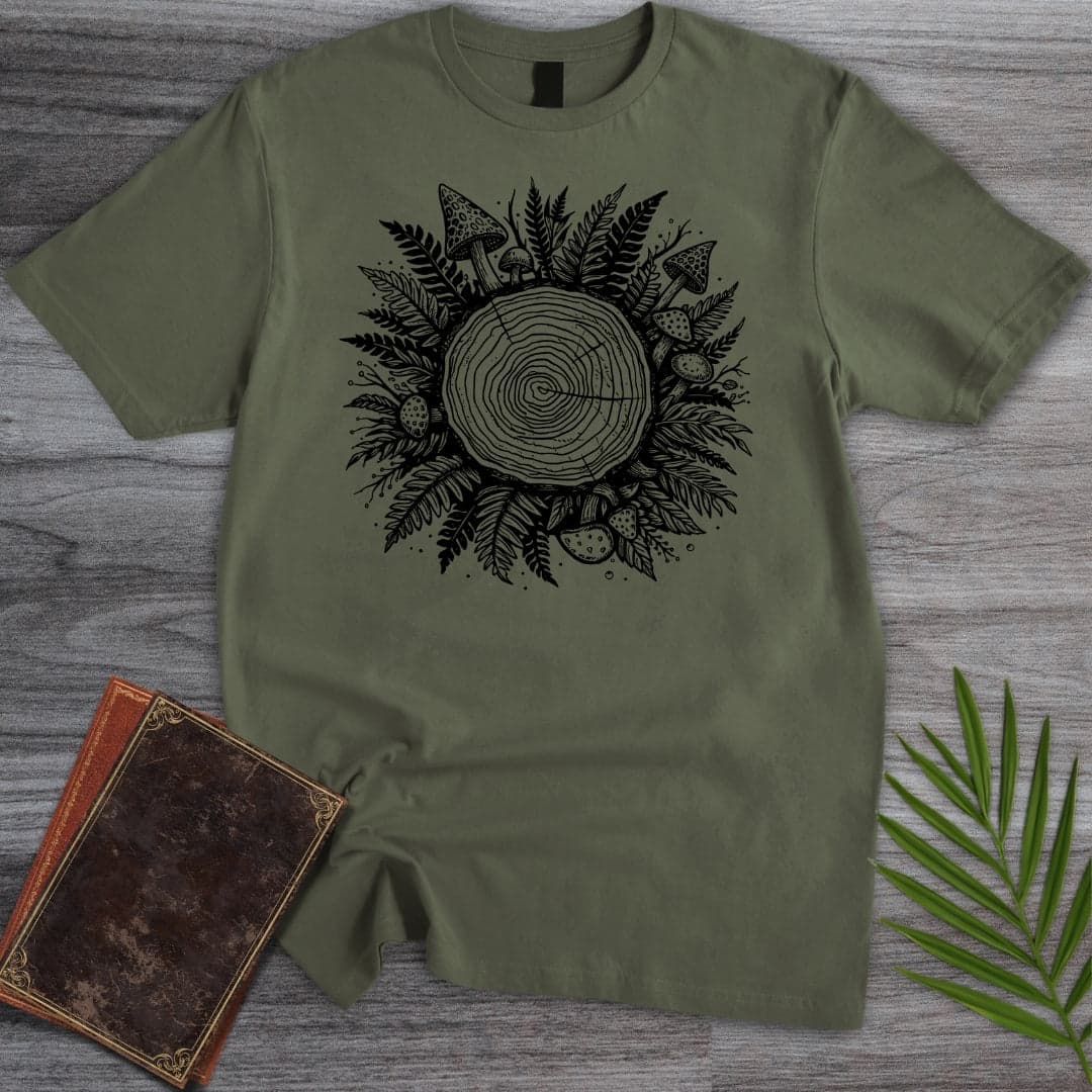 T-Shirt Military Green / S Simple Dendrochronology T-Shirt